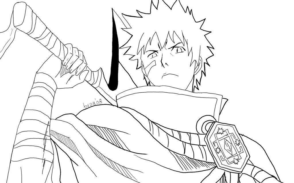 bleach coloring page