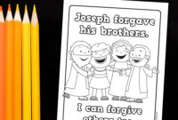 joseph forgives his brothers coloring page