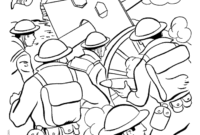 war coloring page