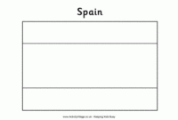 flag of spain coloring page