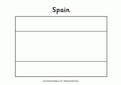 flag of spain coloring page