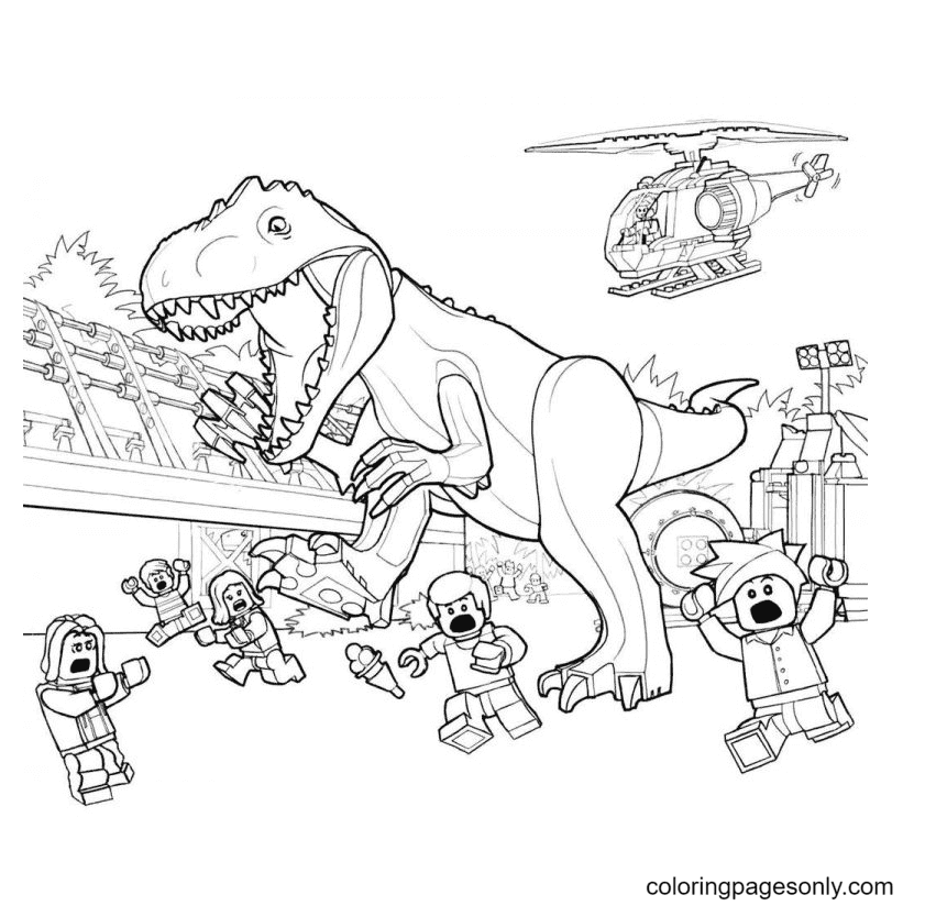 jurassic world evolution coloring pages