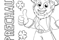 leprechaun coloring page free