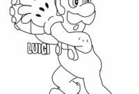 luigi printable coloring pages