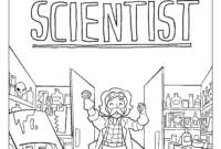 mad scientist coloring page