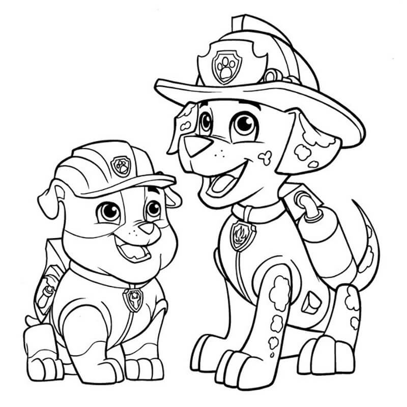 Paw Patrol Marshall Ausmalbild Ausmalbild Marshal Pawpatrol Patrouille