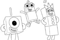 numberblocks 10 coloring pages