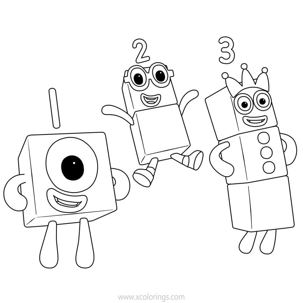 numberblocks 10 coloring pages