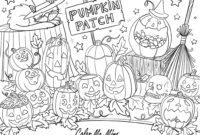 preschool pumpkin patch coloring pages