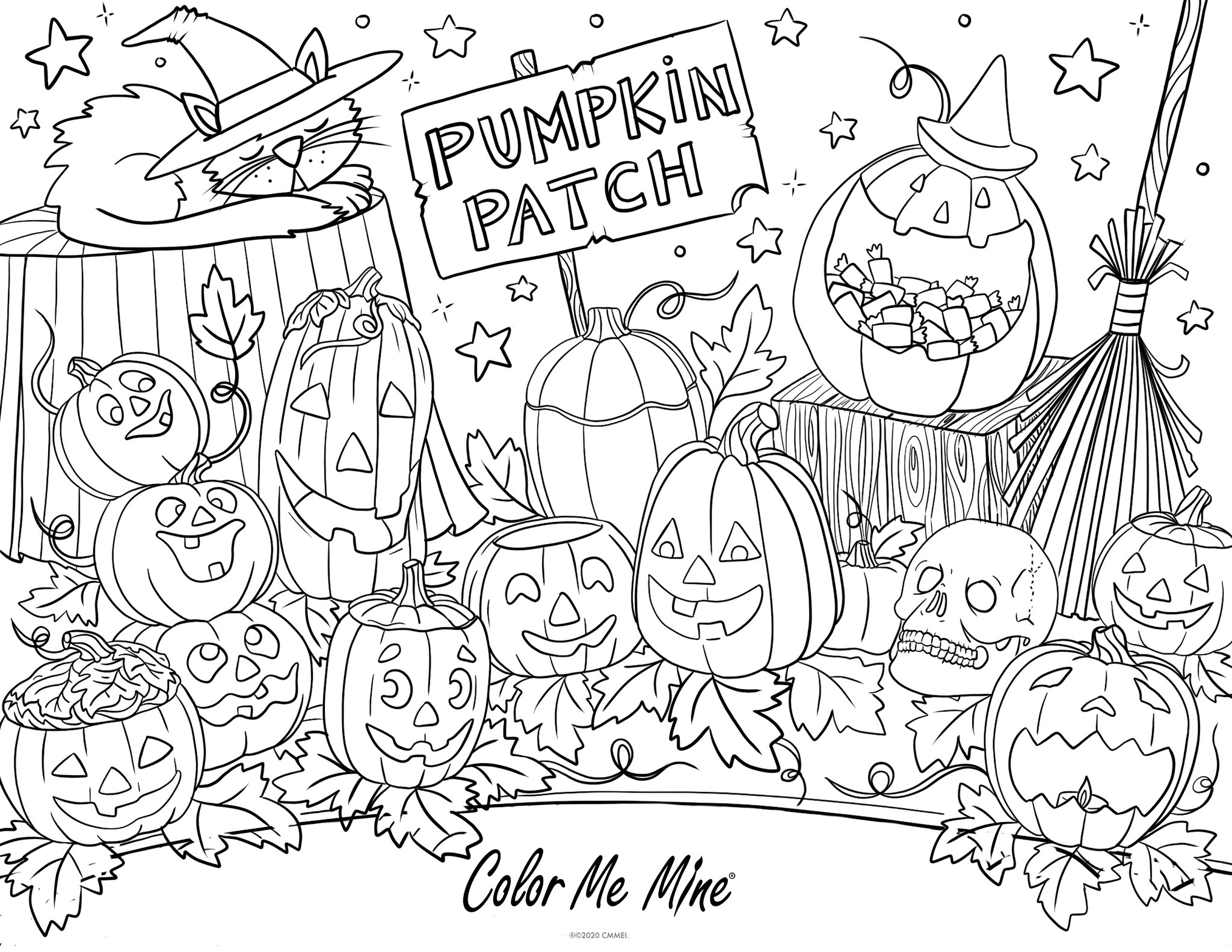 preschool pumpkin patch coloring pages