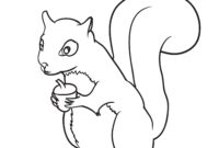 free squirrel coloring pages