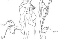 jesus is the good shepherd coloring page