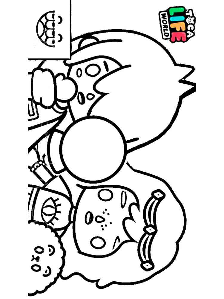 coloring pages toca boca