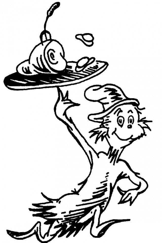 dr seuss green eggs and ham coloring pages