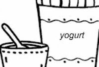 yogurt coloring page