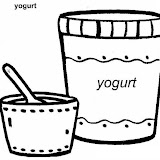 yogurt coloring page