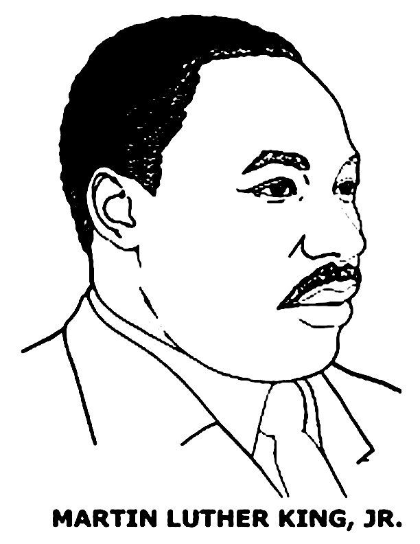 martin luther king jr coloring pages 2