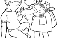 helping others coloring page