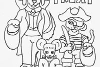 trick or treat coloring pages printable