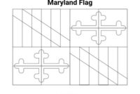 maryland flag coloring page