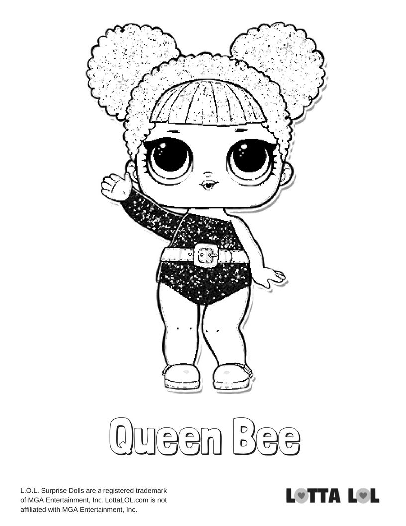 lol queen bee coloring page