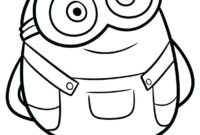 bob cute minion coloring pages