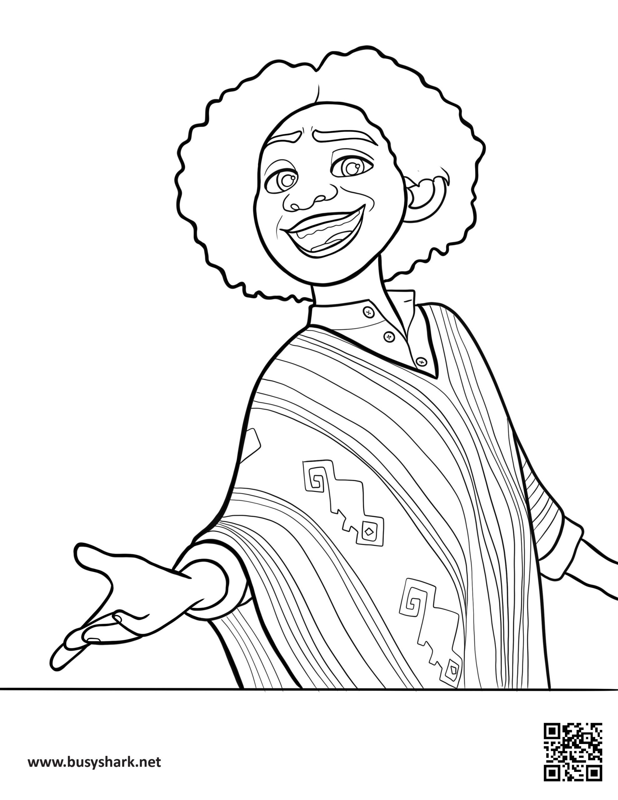 Camilo Madrigal Encanto coloring page - Busy Shark