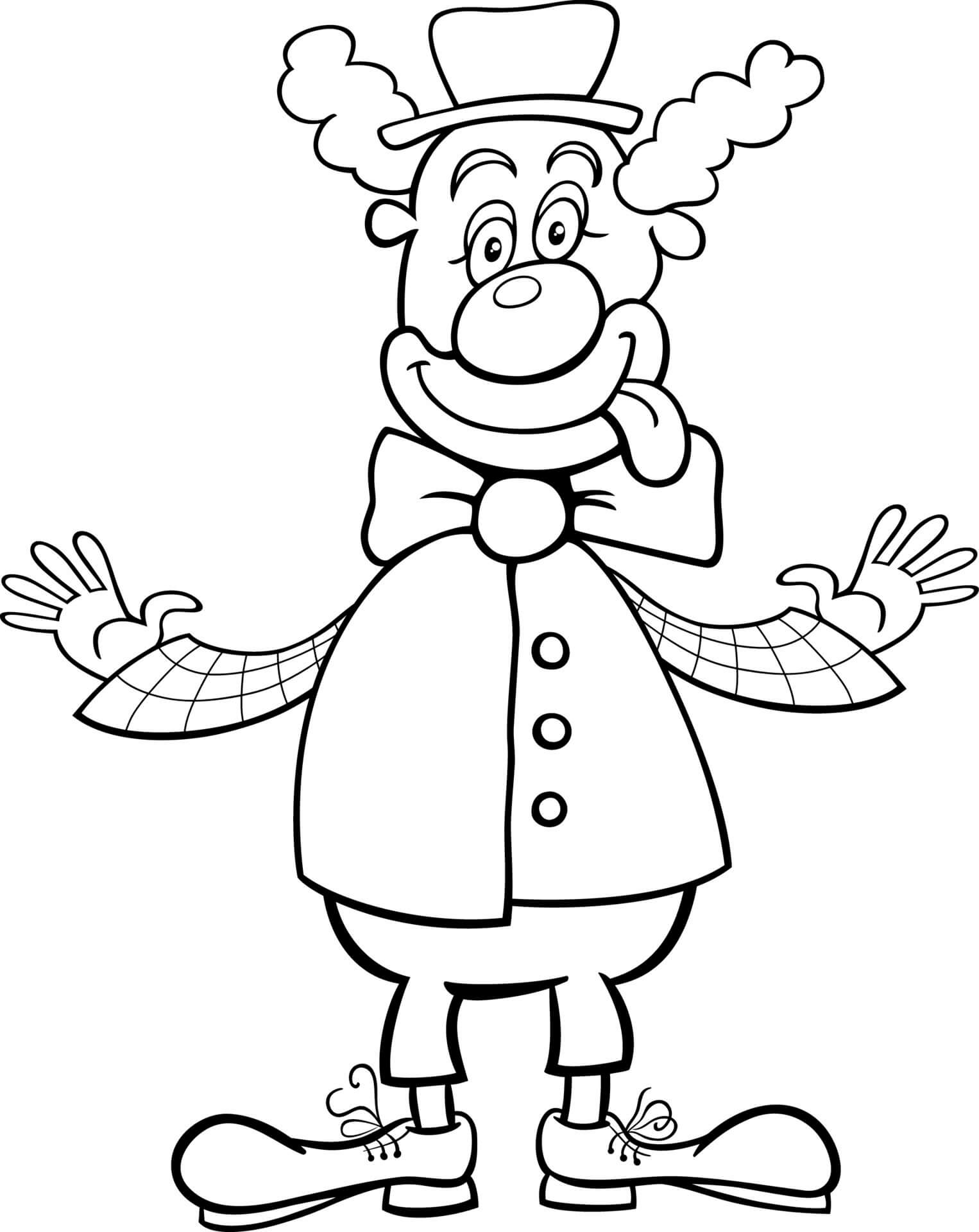 clown coloring pages