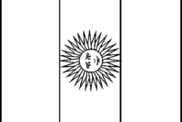 flag of argentina coloring page