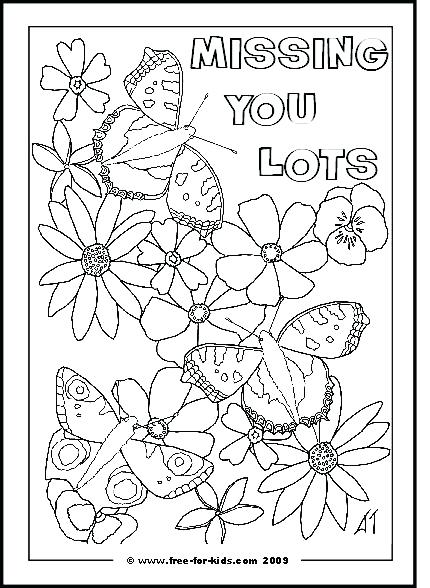 i will miss you coloring pages