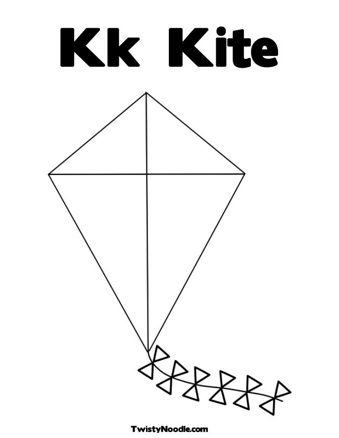 kite coloring page