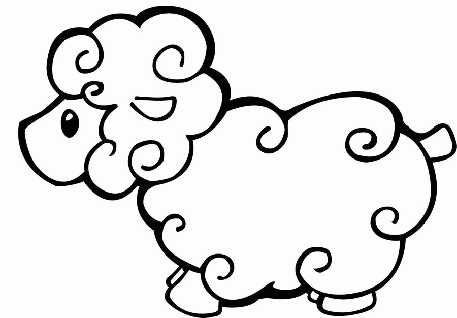 sheep coloring pages free