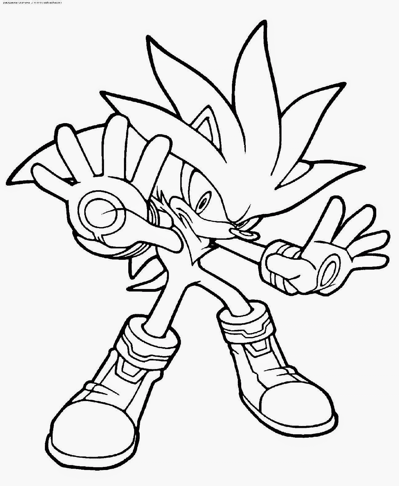 Shadow From Sonic Coloring Page - Coloring Home