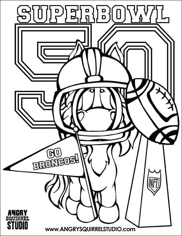 denver broncos coloring page