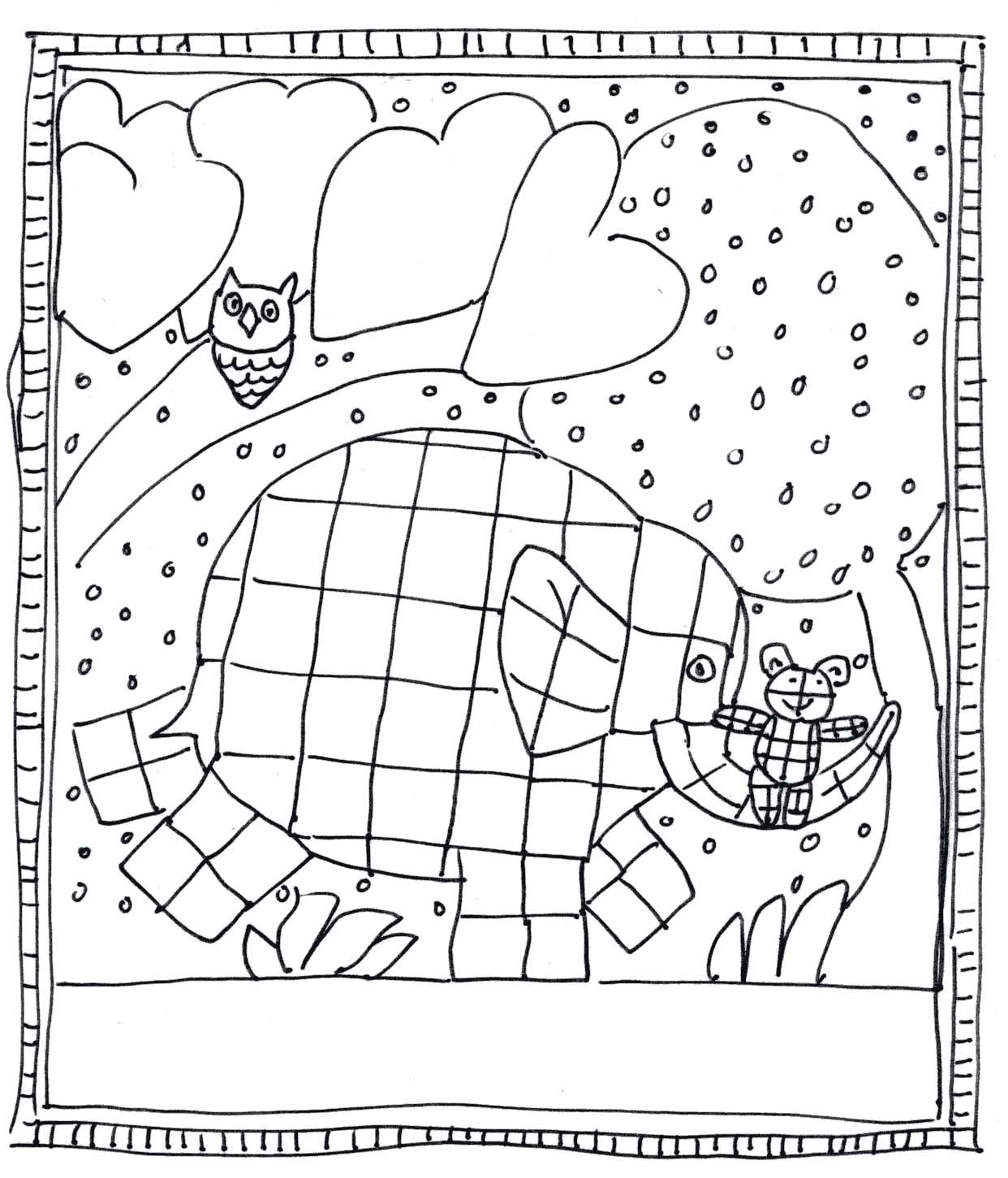 elmer coloriage magique