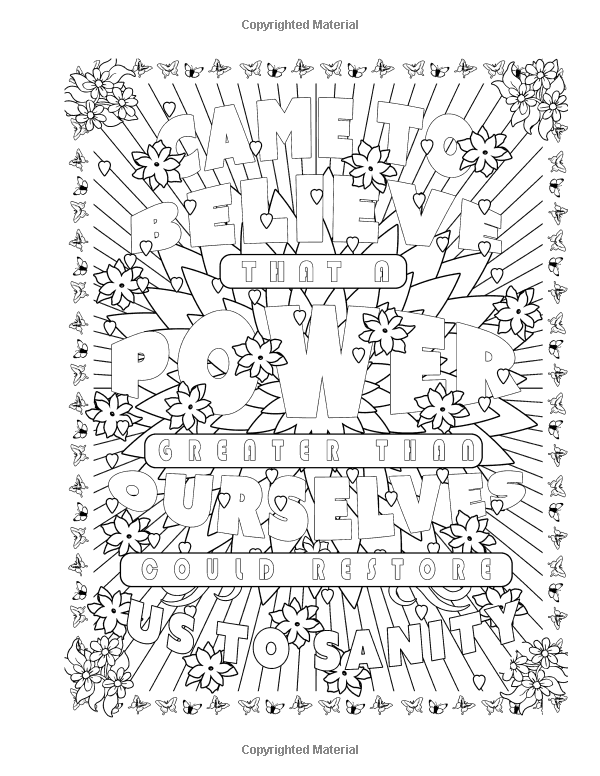 sobriety coloring pages