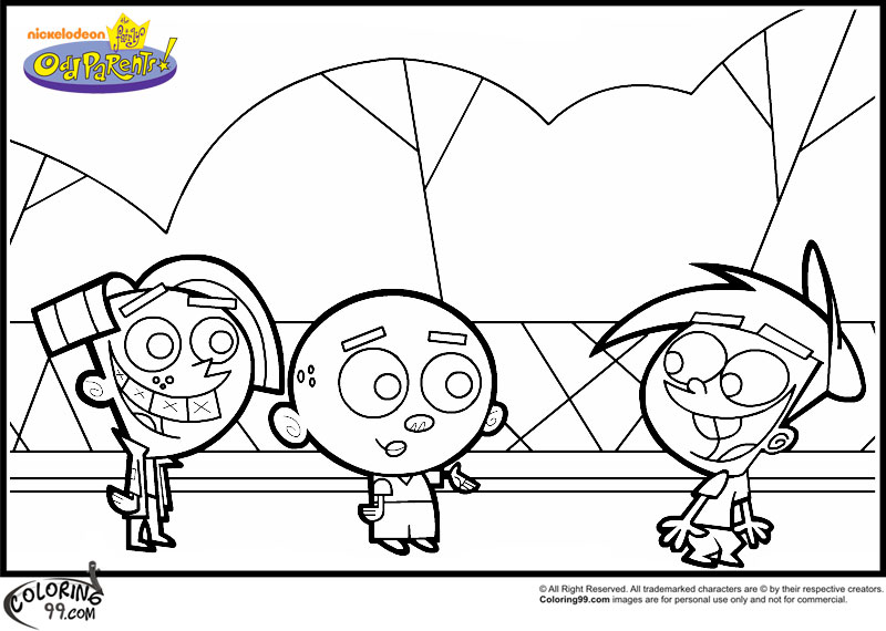 fairy odd parents coloring pages