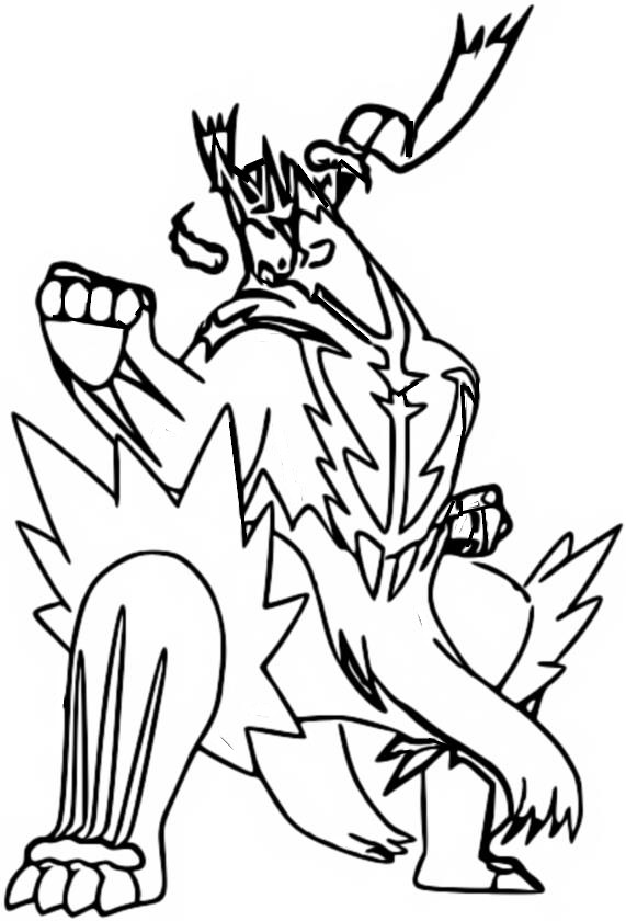 gigantamax pokemon coloring page