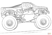 monster truck coloring pages grave digger