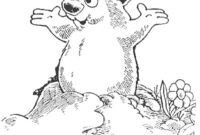 ground hog day coloring page