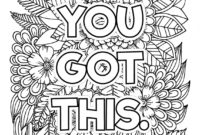 positive word coloring pages