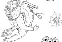 scuba diving coloring pages