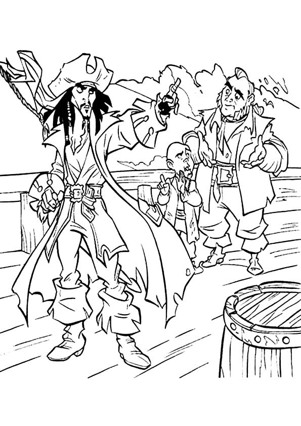 jack sparrow coloring page