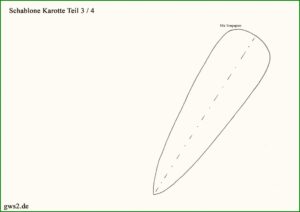karotte basteln vorlage