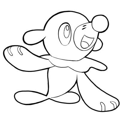 popplio coloring page