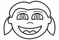 face coloring page