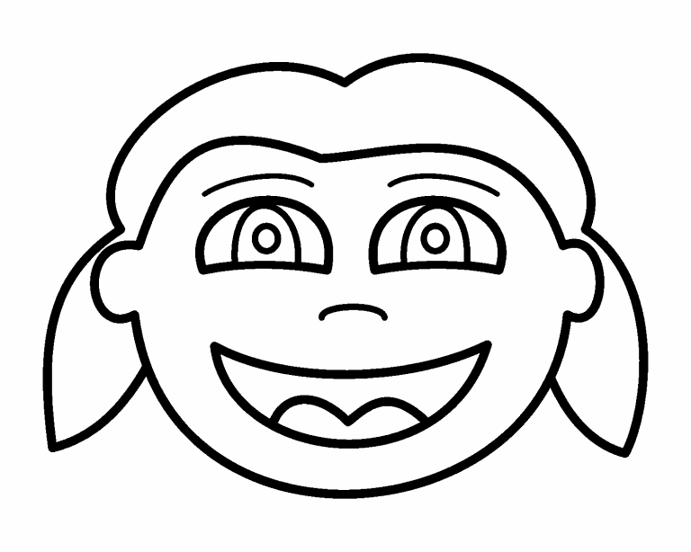 face coloring page