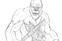 king kong coloring pages