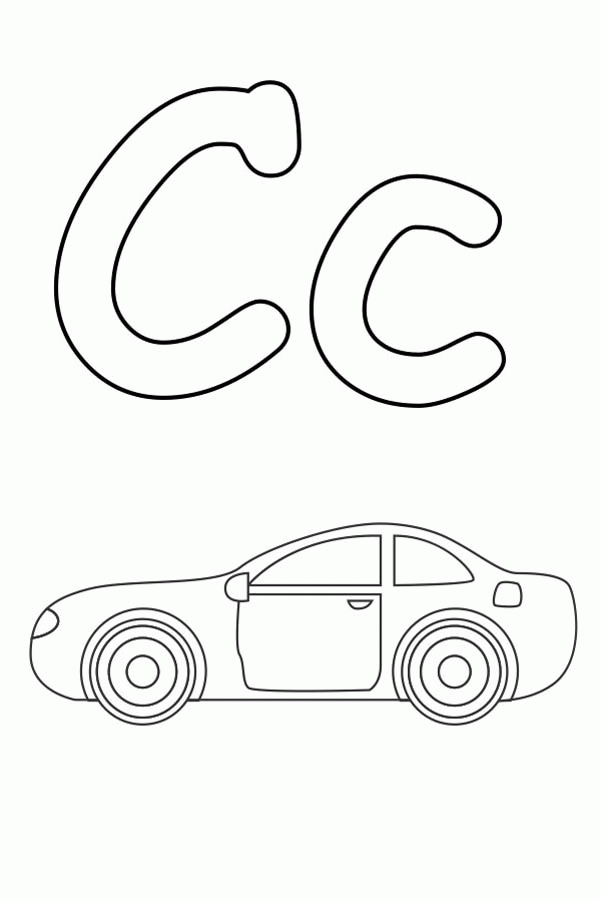 letter c coloring pages