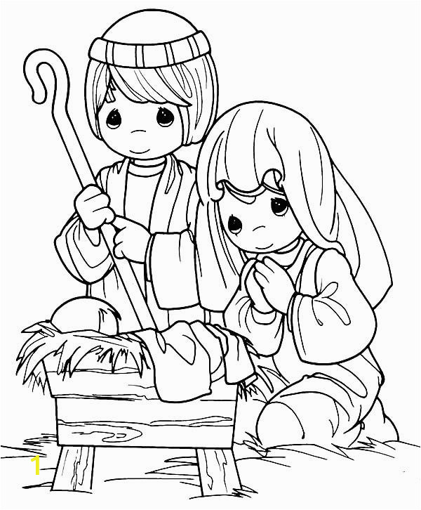 nativity coloring page lds